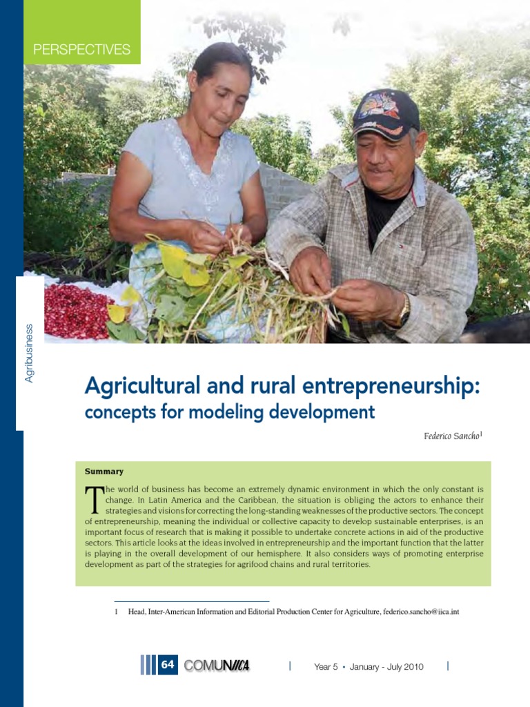 Agricultural Entrepreneurship Models | PDF | Entrepreneurship ...
