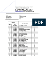 Contoh Daftar Nilai