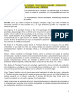 Psicología forense: presupuestos comunes y divergentes entre psicología y derecho