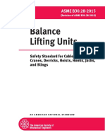 ASME B30!28!2015 Balance Lifting Units