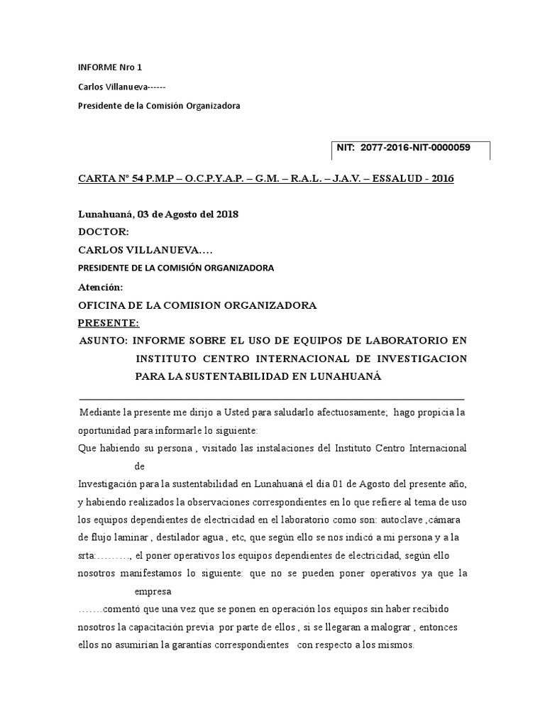 Informe Centro Lunasol | PDF