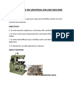 Spur Gear Cutting On Universal Milling Machine