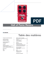 TC Electronic Hall of Fame Reverb Manual French