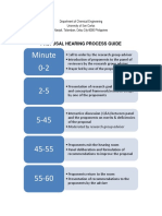 Research Proposal Hearing Process Guide