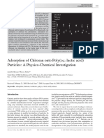 Adsorption of Chitosan Onto Poly (, - Lactic Acid) Particles: A Physico-Chemical Investigation