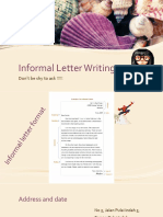 Informal Letter Writing Tips and Template