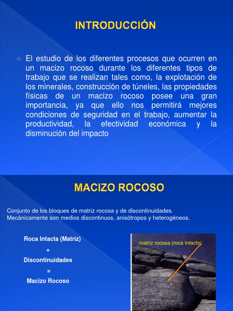 Propiedades Fisicas Del Macizo Rocoso | Falla (geología) | Tectónica ...
