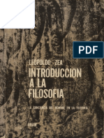 Leopoldo Zea La Conciencia Del Hombre en La Filosofia Introduccion A La Filosofia PDF