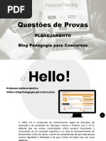 Questões de Provas - Planejamento Pedagógico - Pedagogia para Concursos
