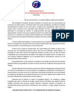 Comunicado Público 06.08.18