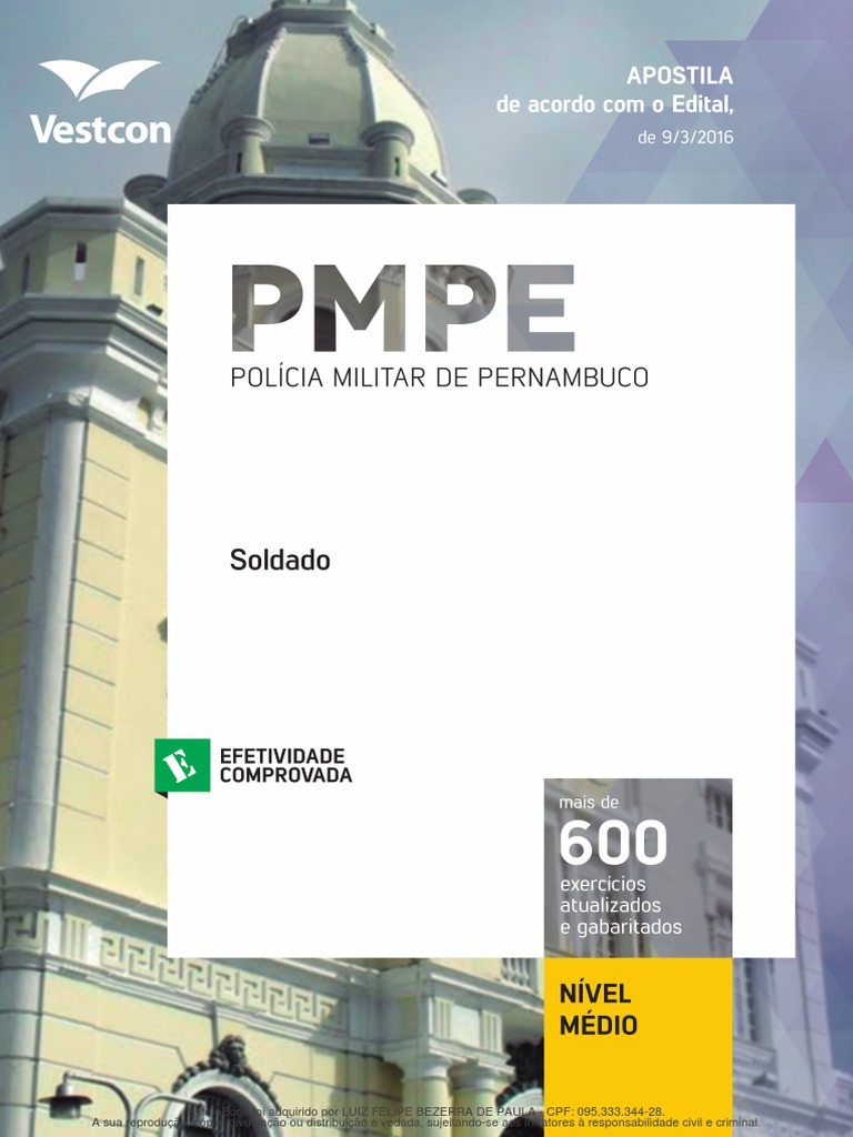 Apostila Da PM - PE 2016 em PDF Vestcon PDF | PDF | Discurso ...