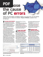 Diagnose the Cause Errors PCs