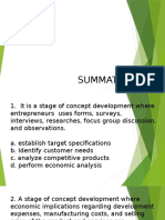 Summative Test Concept Development