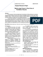 Original Research Paper Pattern of Medico-Legal Cases in Rural Area of Faridabad, Haryana