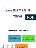 Calentamiento Vocal