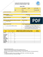 Lesson Plan: Corporación Universitaria Minuto de Dios Licenciatura en Idioma Extranjero - Inglés