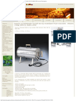 Fumeiro Ou Defumador Portátil em Aço Inoxidável