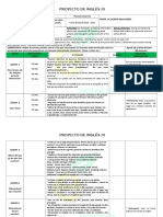 Proyecto de inglés III para tercer grado