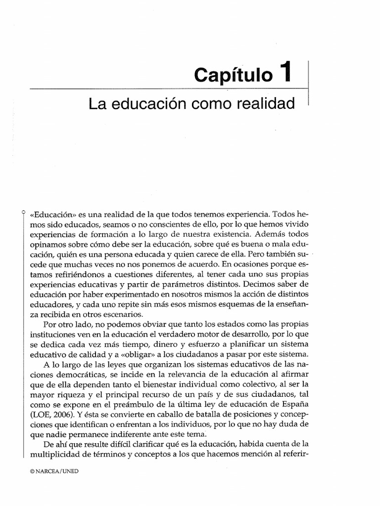 Claves para La Educación Capítulo 1 | PDF