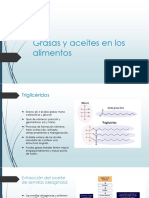 Grasas y Aceites en Los Alimentos