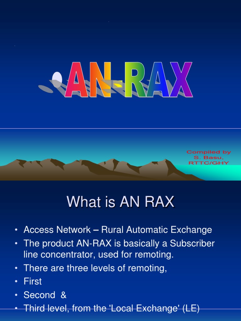 An Rax | PDF | Public Switched Telephone Network | Telephony