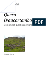 Quero (Paucartambo) - Wikipedia, La Enciclopedia Libre PDF