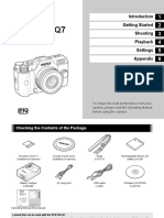 Pentax Q7: Getting Started Shooting Playback Settings Appendix Operating Manual