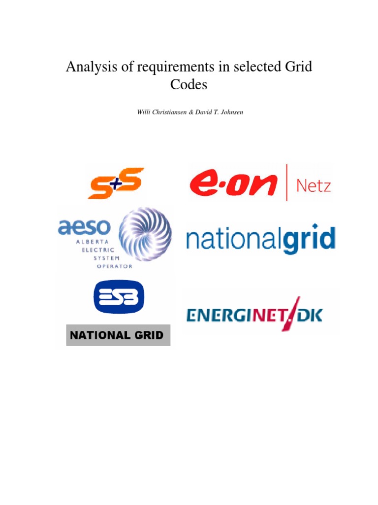 Analysis of The Requirements in Selected Grid Codes PDF | PDF | Wind ...