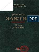 Sartre, Jean-Paul - El Ser y La Nada (1943)