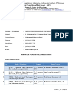 Formulir Pendaftaran Pelatihan 2018