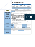 Daily lesson plan for Year 5 English