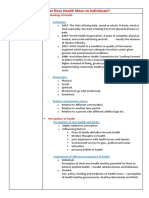 Pdhpe Notes Core 1