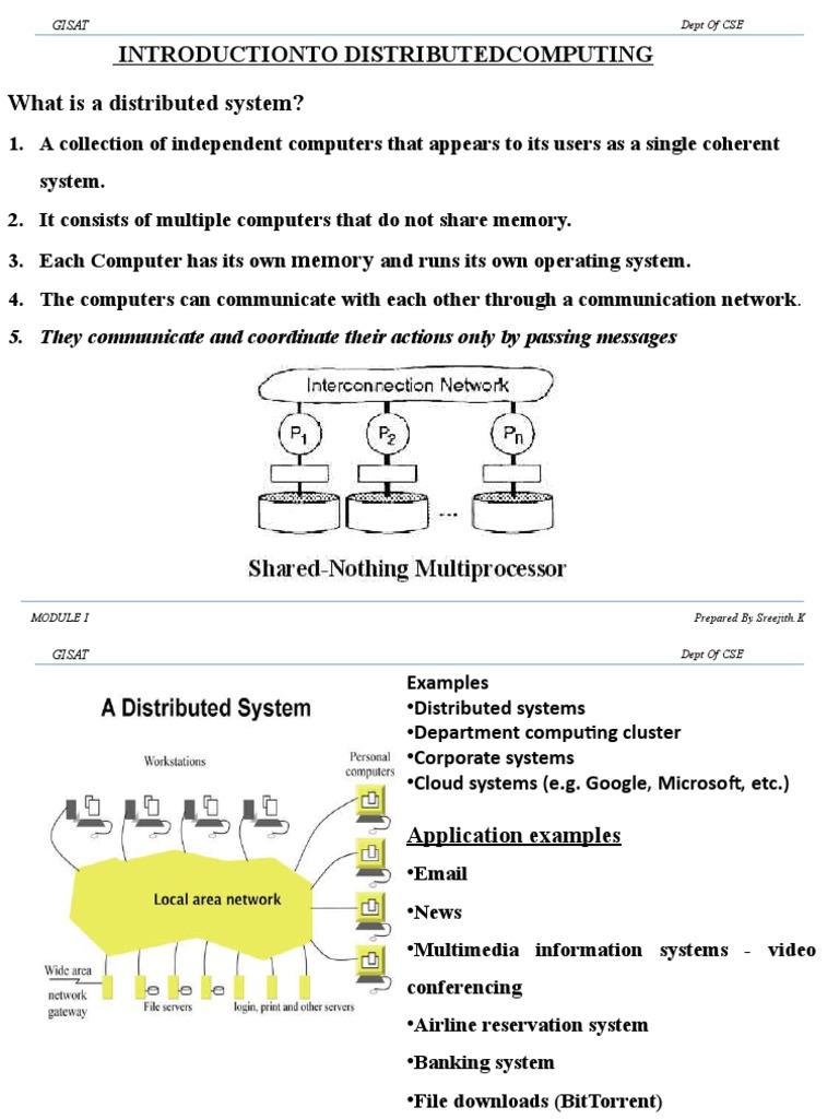 Introductionto Distributedcomputing What Is A Distributed System? | PDF ...
