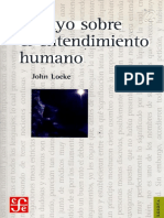 Ensayo Sobre El Entendimiento Humano - John Locke