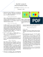 Stat 992: Lecture 01 Gaussian Random Fields.: Moo K. Chung December 11, 2003