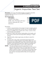 Organic Impurties Test Set: H-3492A/H-3493A