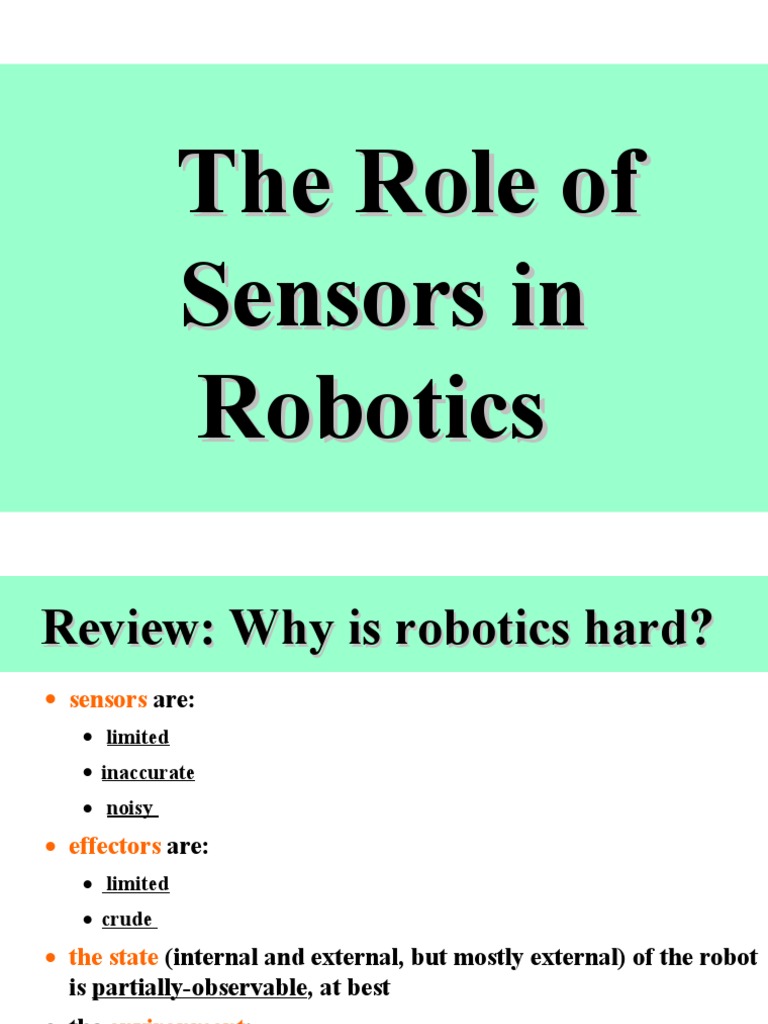 Sensors in Robotics: Challenges & Solutions | PDF | Senses | Perception