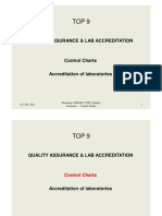 Quality Assurance & Lab Accreditation: 6./7.dec 2011 Workshop ANKARA TOP 9 Quality Assurance - Control Charts 1