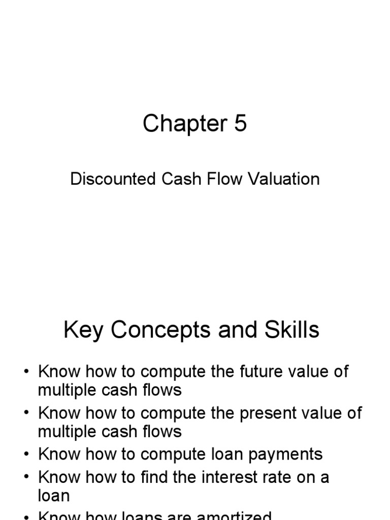 Discounted Cash Flow Valuation Guide | PDF | Present Value | Annual ...