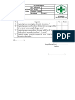 Daftar Tilik Desinfektan