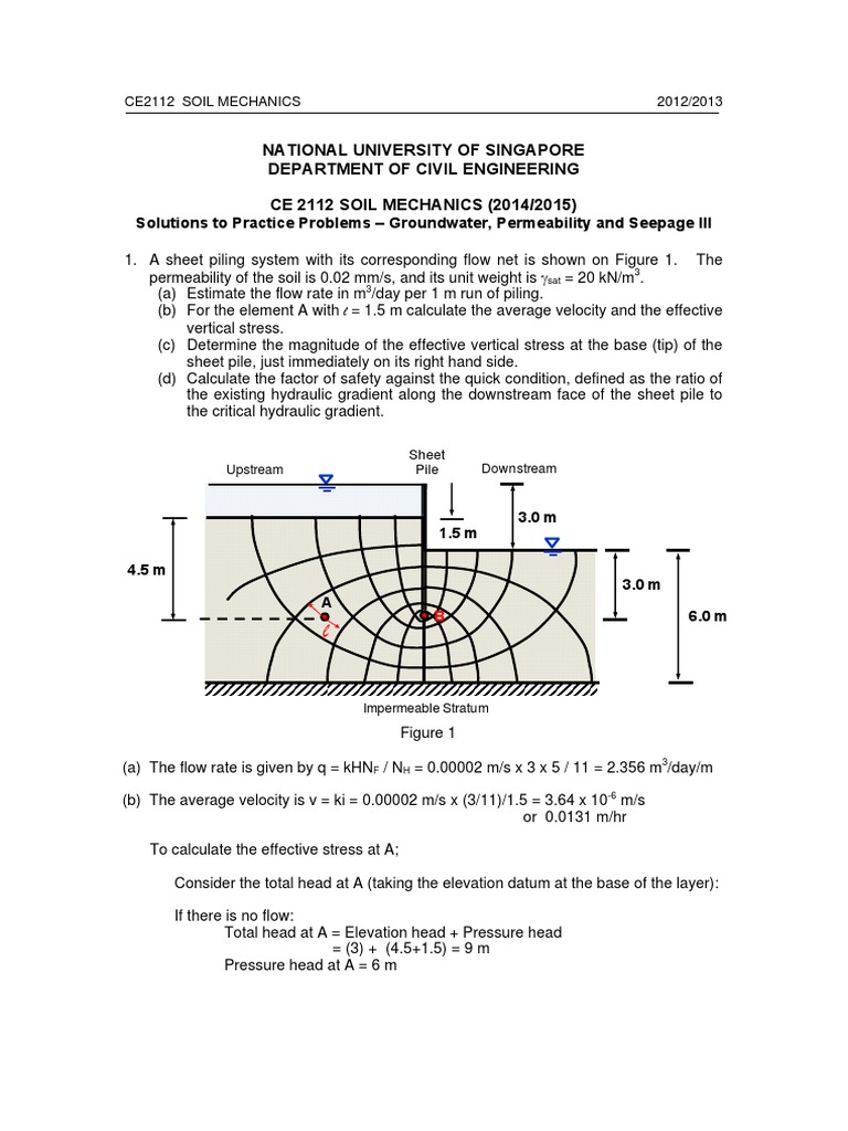 Seepage Analysis in Soil Mechanics | PDF | Soil Mechanics ...