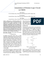Design and Implementation of Domino Logic Circuit in Cmos