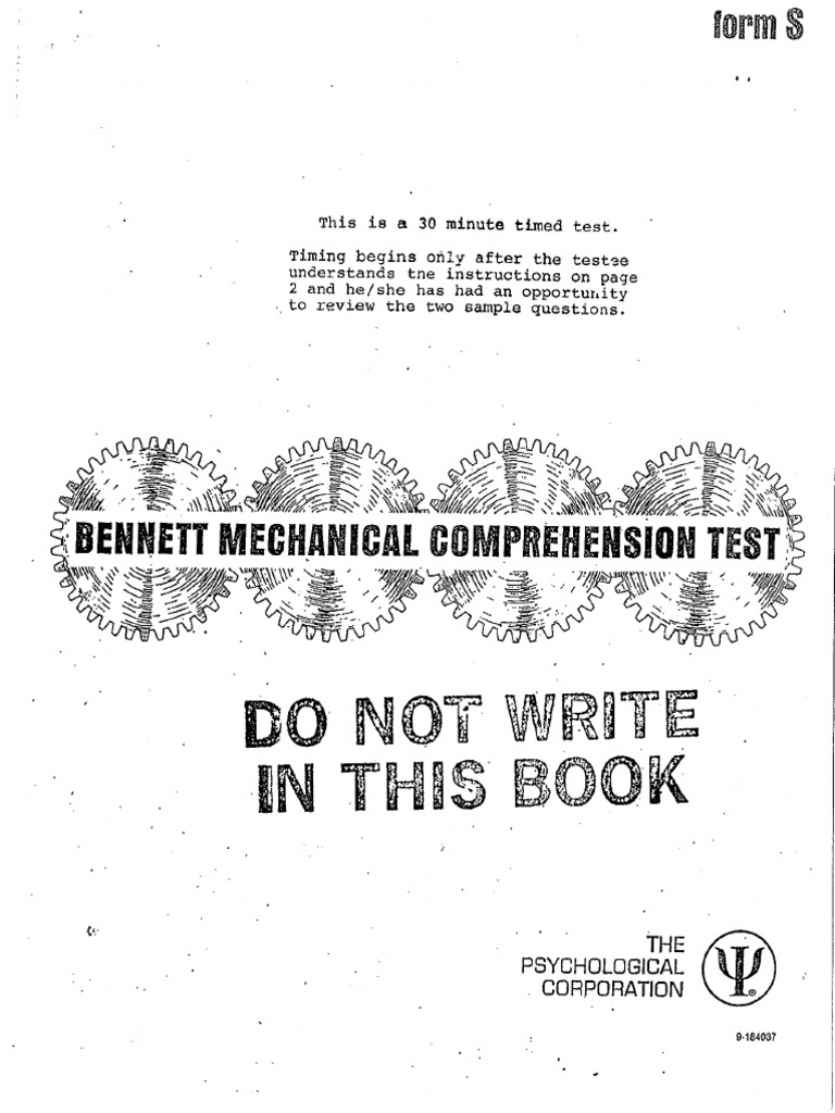 Mechanical Comprehension Test 3 PDF PDF