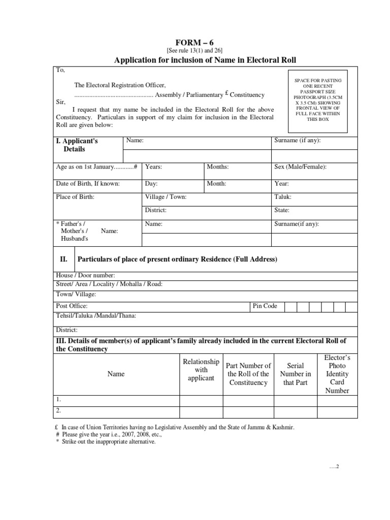Form 6 | PDF