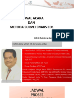 Jadwal Acara Dan Metoda Survei Snars