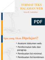 2- Format Teks Halaman Web