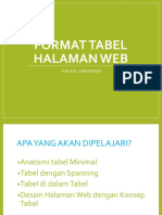 3 - Format Tabel Halaman Web