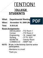 Attention!: To All College Students