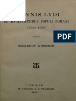 Ioannis Lydi - de Magistratibus Populi Romani Libri Tres (1903)