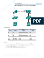 2.2.4.5 Lab Configuring IPv6 Static and Default Routes Compte Rendu